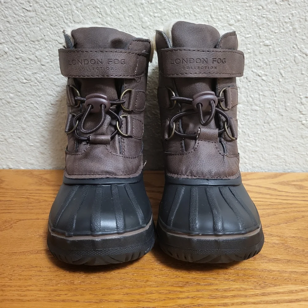 NWT London Fog Collection Brown & Black Lil Oxford Boots Size 9